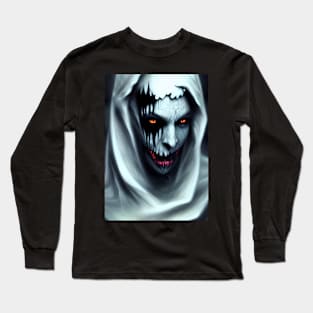 SPOOKY AND CREEPY RED EYED SPOOKY HALLOWEEN Long Sleeve T-Shirt